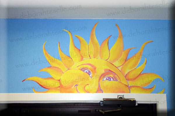 Children's Daycare Sun Mural