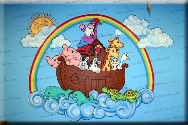 Noah's Ark on a wall